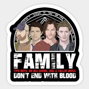 Family Don't End With Blood Sticker